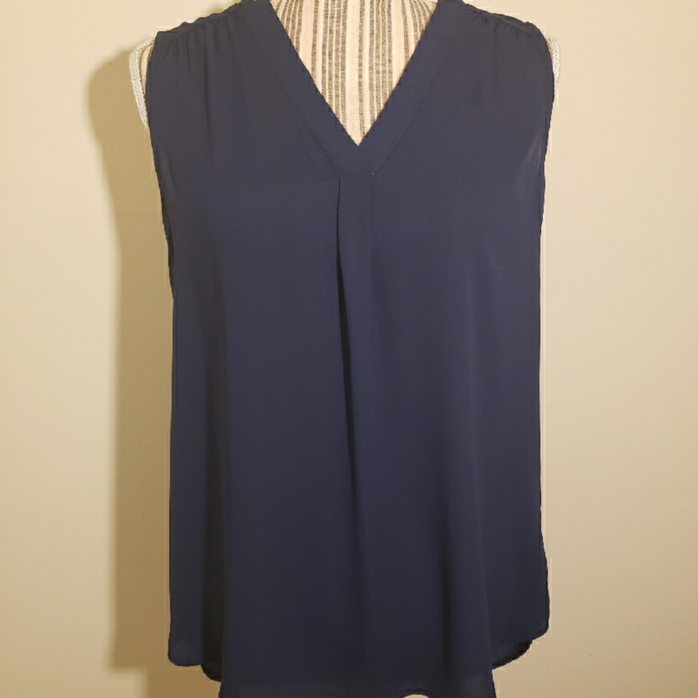 Dark blue top
